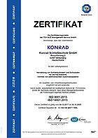 Zertifikat DIN ISO 9001:2015 / 14001:2015